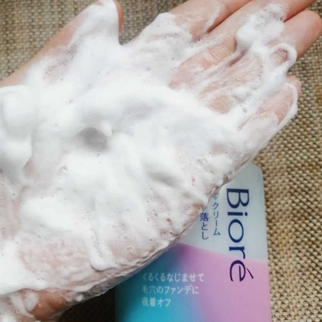 泡クリームメイク落とし/ビオレ/クレンジングクリームを使ったクチコミ(3枚目)