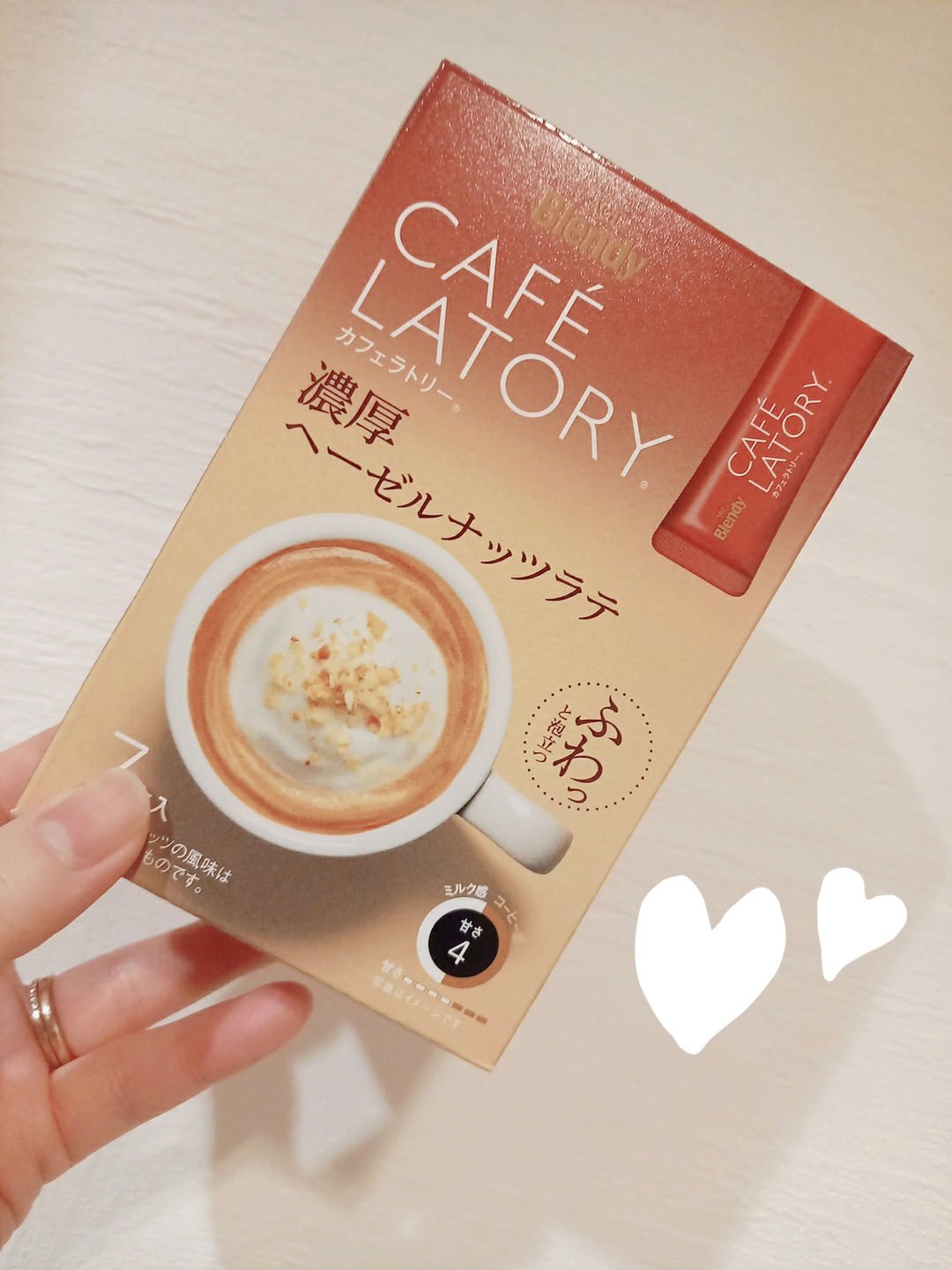スティック 濃厚ヘーゼルナッツラテ/ブレンディ/美容ドリンクを使ったクチコミ（1枚目）