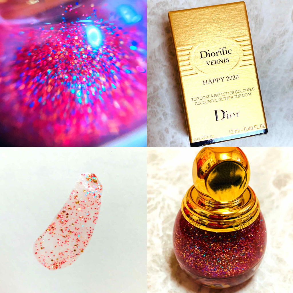 ディオリフィック グリッター トップ コート/Dior/ネイルトップコートを使ったクチコミ（2枚目）