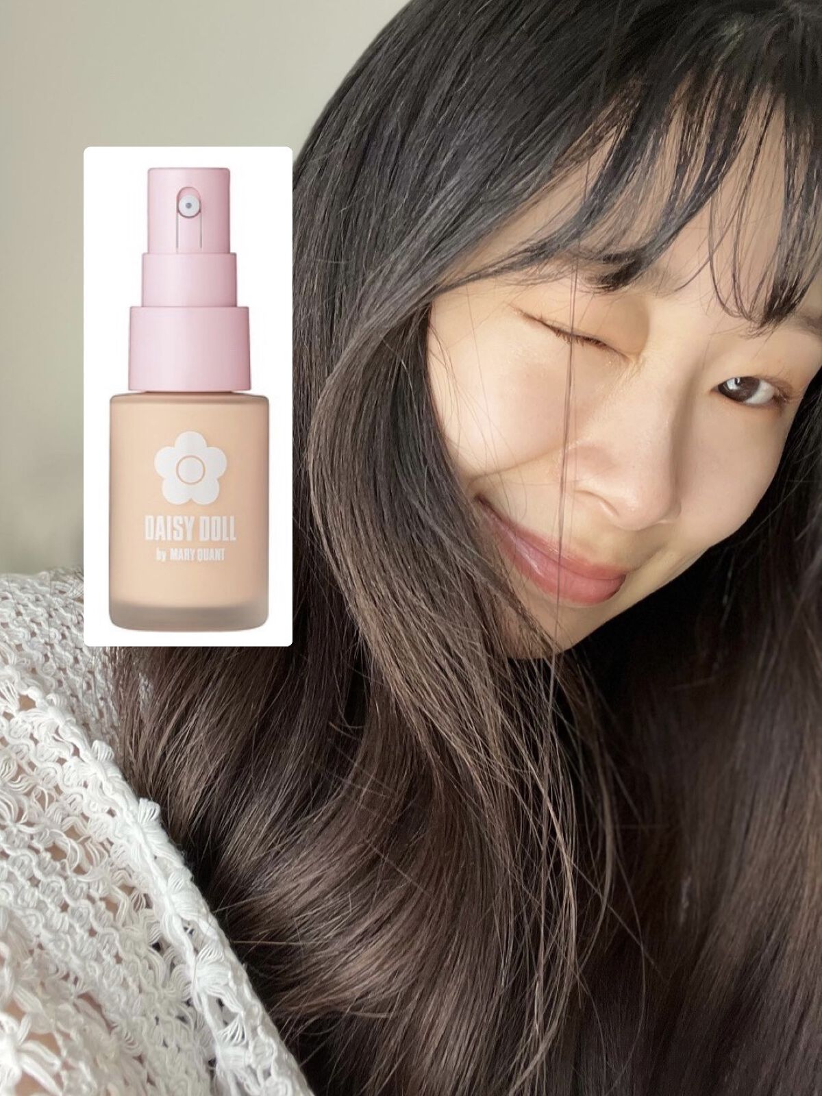 リキッド セラム ファンデーション 02 アイボリー/DAISY DOLL by MARY QUANT/リキッドファンデーションを使ったクチコミ（1枚目）