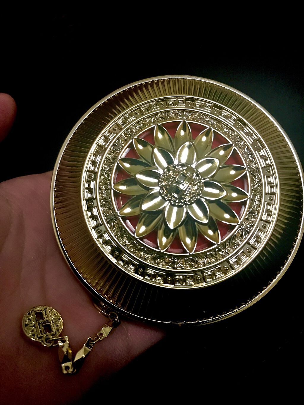 ZEESEAｘ正宮御品　「盛唐酔夢」シリーズ　丹酔金箔　牡丹チークシャッドパレット/ZEESEA/パウダーチークを使ったクチコミ（3枚目）