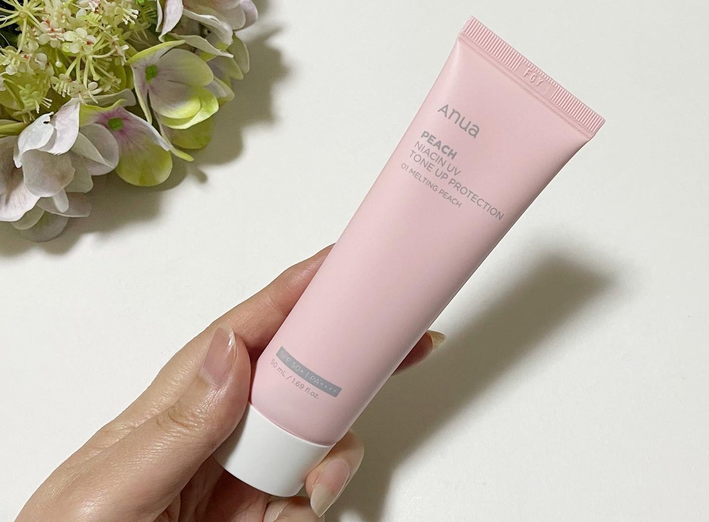 桃ナイアシン UVトーンアッププロテクション/Anua/化粧下地を使ったクチコミ(4枚目)