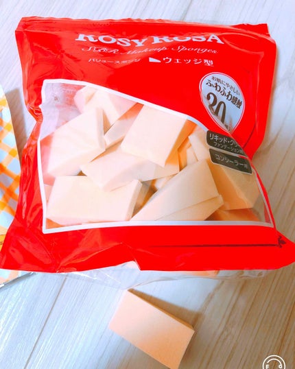 ジェリータッチスポンジ ウェッジ型/ロージーローザ/パフ・スポンジを使ったクチコミ(2枚目)