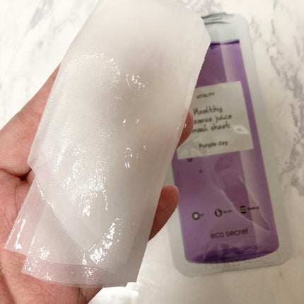 ヘルシークレンズジュースマスクパック/eco secret/シートマスク・パックを使ったクチコミ(8枚目)