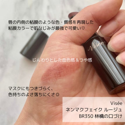 ネンマクフェイク ルージュ/Visée/口紅を使ったクチコミ(2枚目)