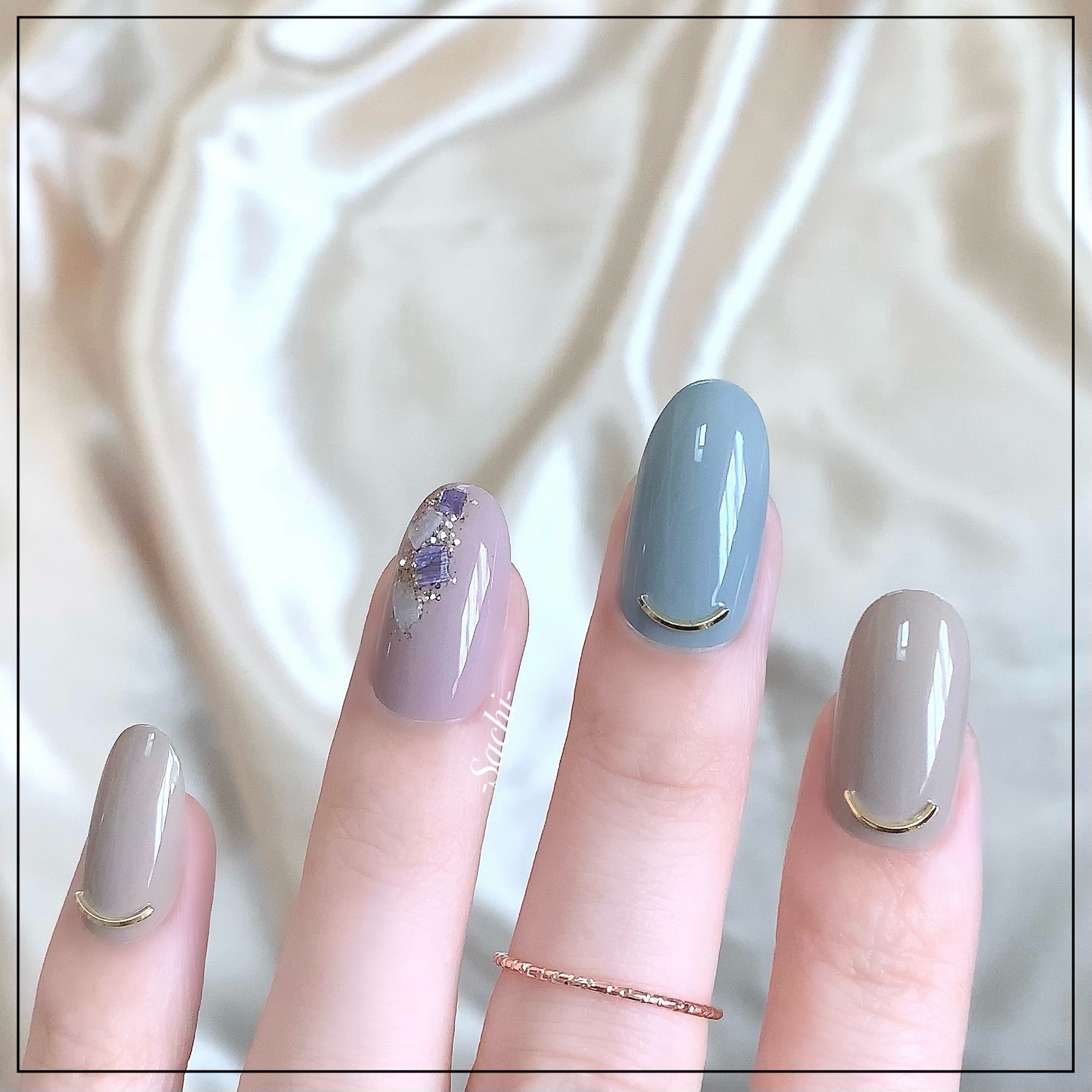 ネイルホリック Dusty pastel color BE314/ネイルホリック/マニキュアを使ったクチコミ（3枚目）