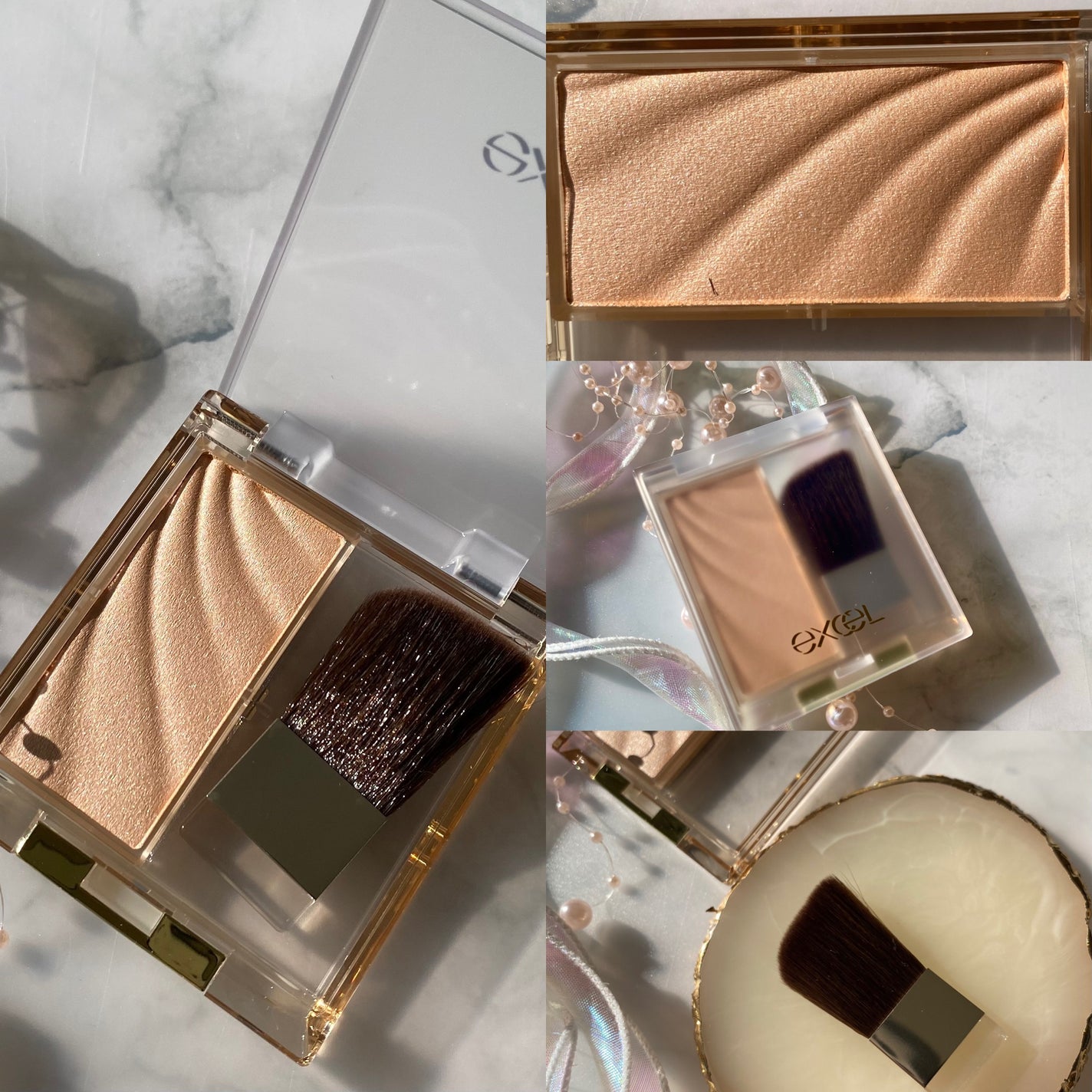 ドレープド シマーグロウ/excel/パウダーハイライトを使ったクチコミ(3枚目)