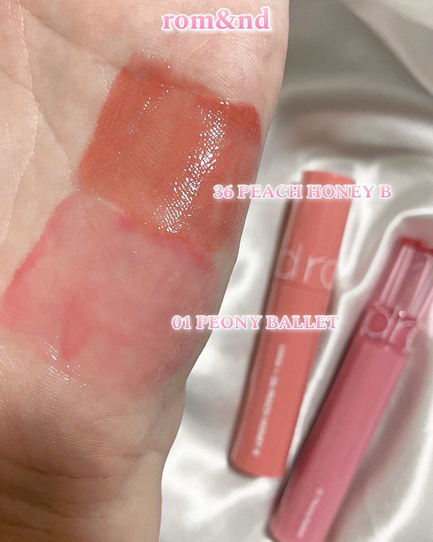 グラスティングカラーグロス/rom&nd/リップグロスを使ったクチコミ（3枚目）