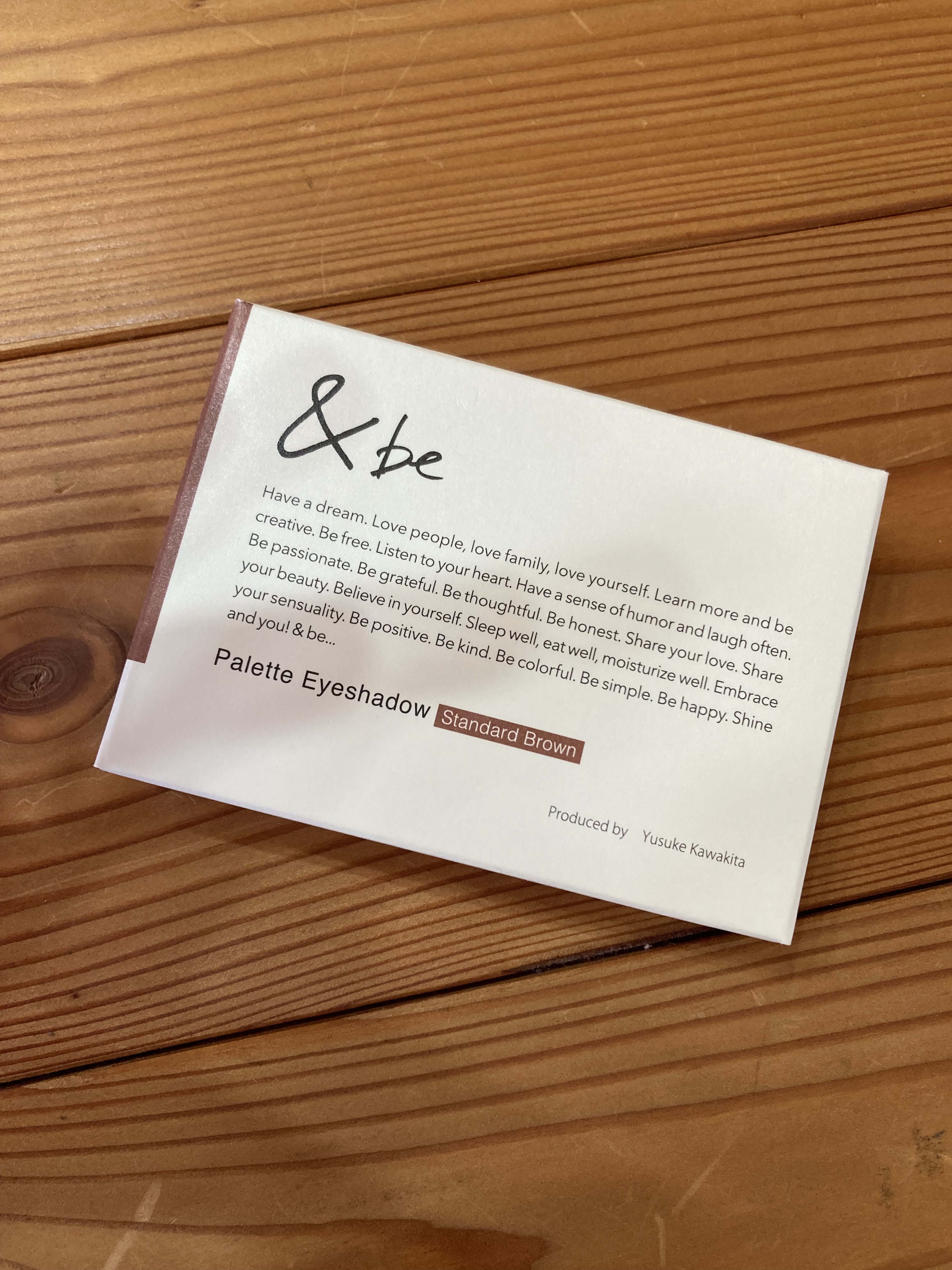 &be パレットアイシャドウ スタンダードブラウン/＆be/アイシャドウパレットを使ったクチコミ（2枚目）