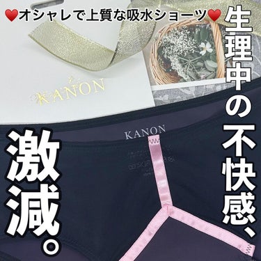 カノン吸水ショーツ 01 ピンクブラック/KANON/その他生理用品を使ったクチコミ（1枚目）