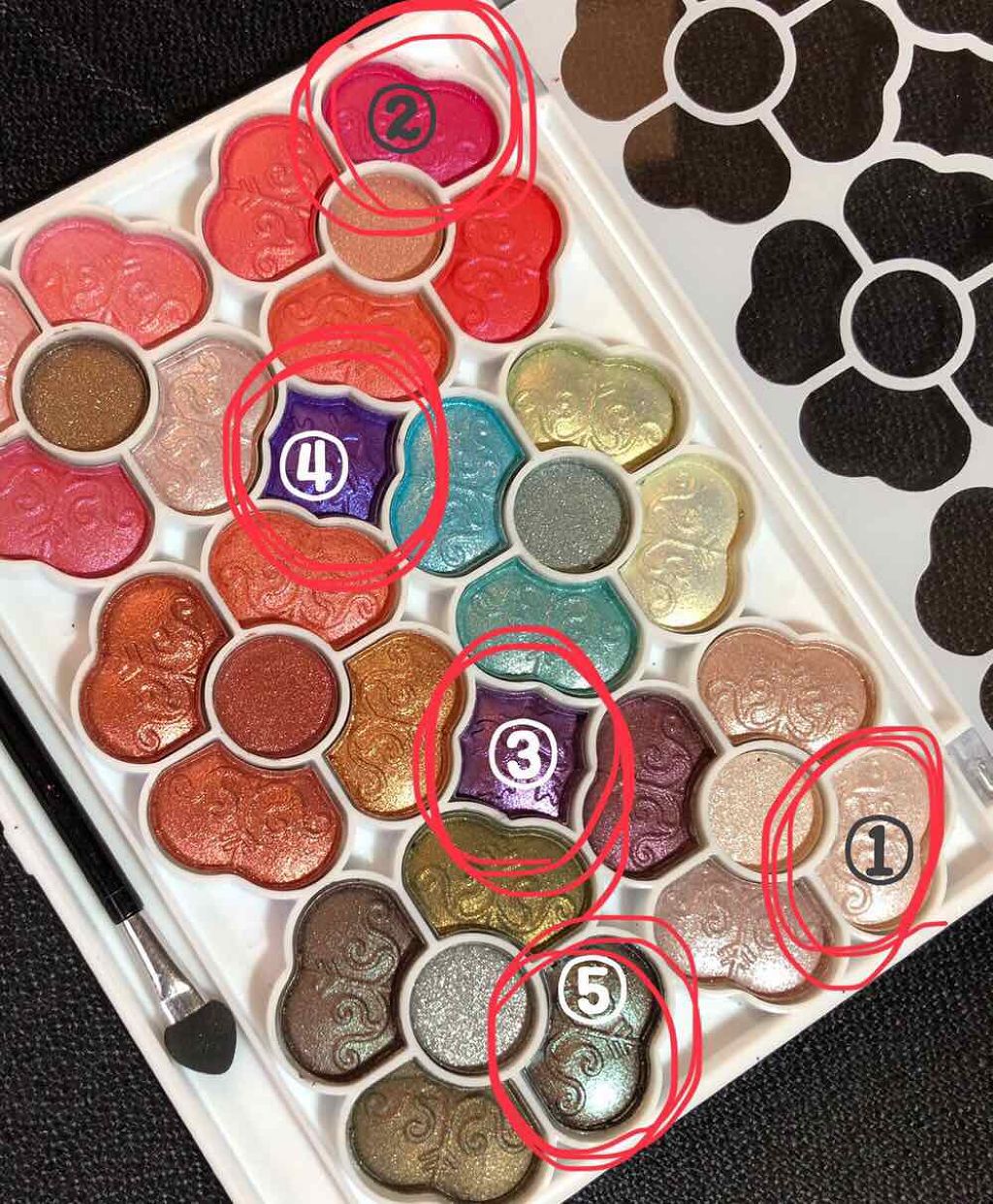 アイカラーパレット/ティアラガール/アイシャドウパレットを使ったクチコミ(2枚目)