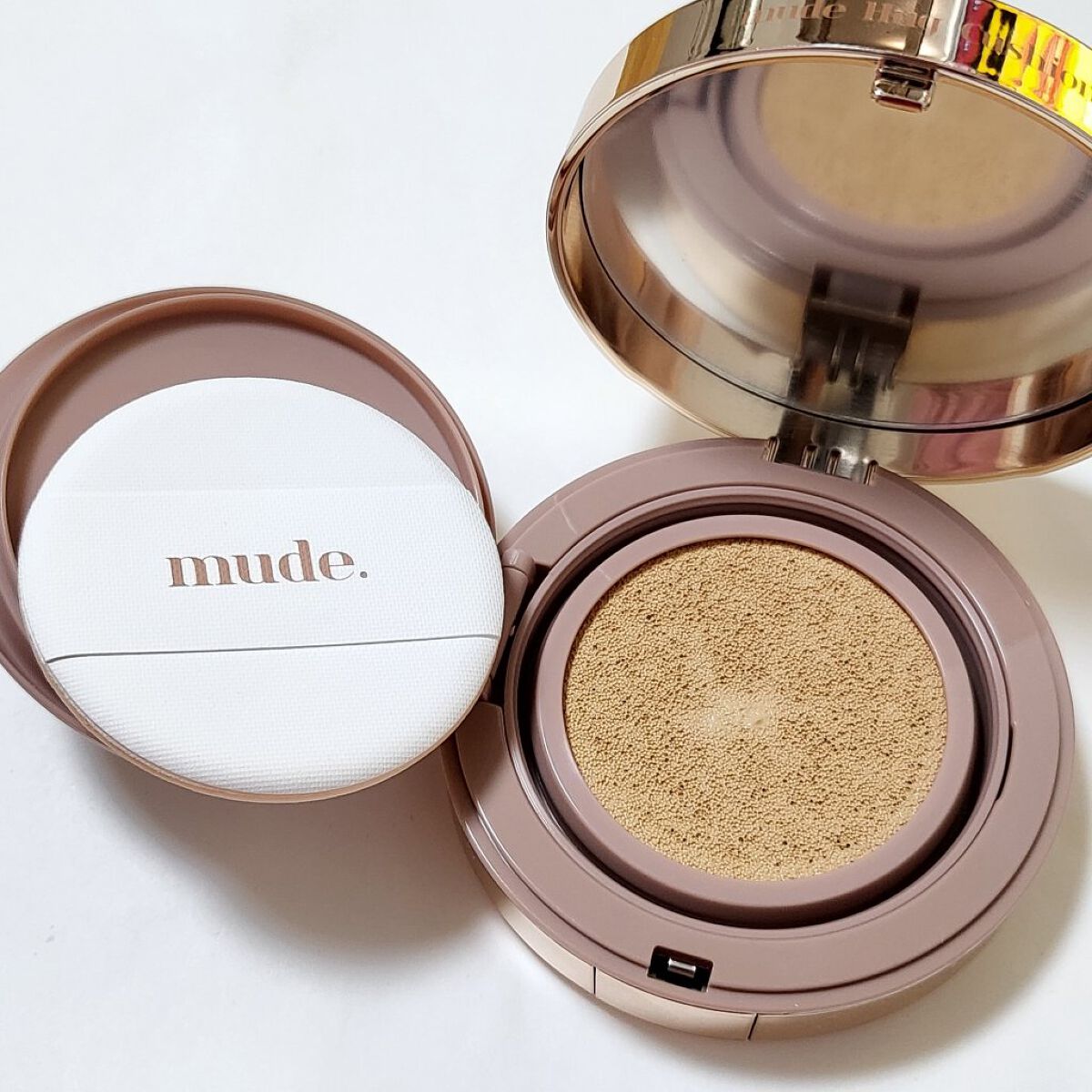 ハグクッション/mude./クッションファンデーションを使ったクチコミ（2枚目）