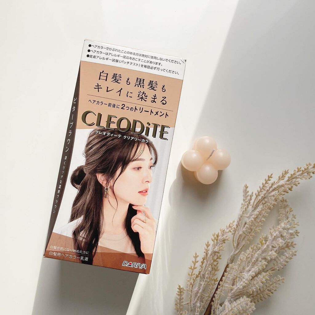 クリアリーカラー (白髪用) /クレオディーテ/ヘアカラーを使ったクチコミ（1枚目）