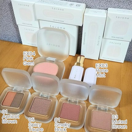 トーン カラー ブロッサム EX03 Rose Mist/to/one/口紅を使ったクチコミ(1枚目)