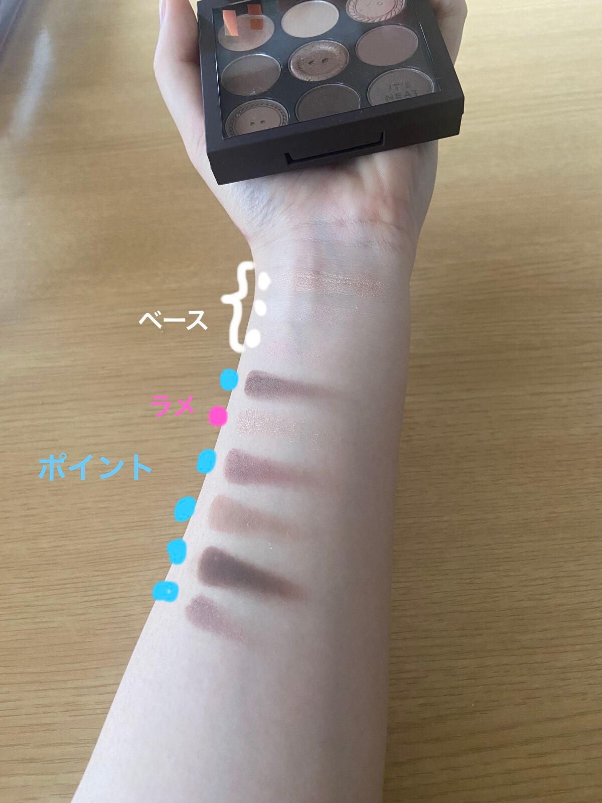 マイフェイブムードアイパレット 9カラー/HOLIKA HOLIKA/アイシャドウパレットを使ったクチコミ(1枚目)