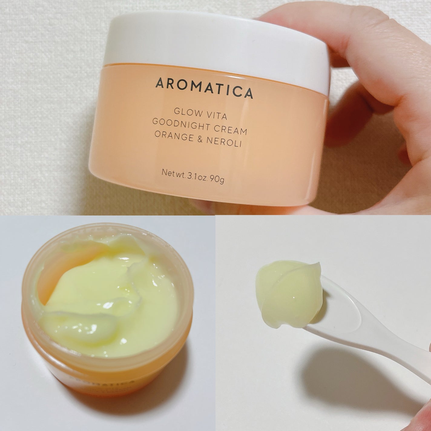 グロービタグットナイトクリーム/AROMATICA/フェイスクリームを使ったクチコミ(5枚目)