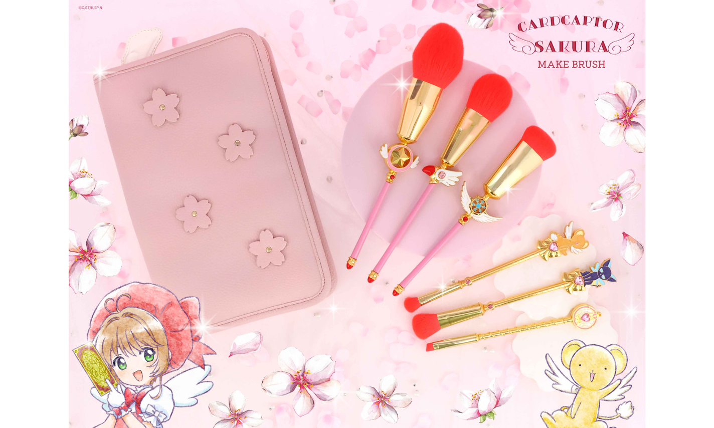 粧美堂から「カードキャプターさくら」の大人向けコレクション第2弾のメイクブラシシリーズが新登場!のサムネイル