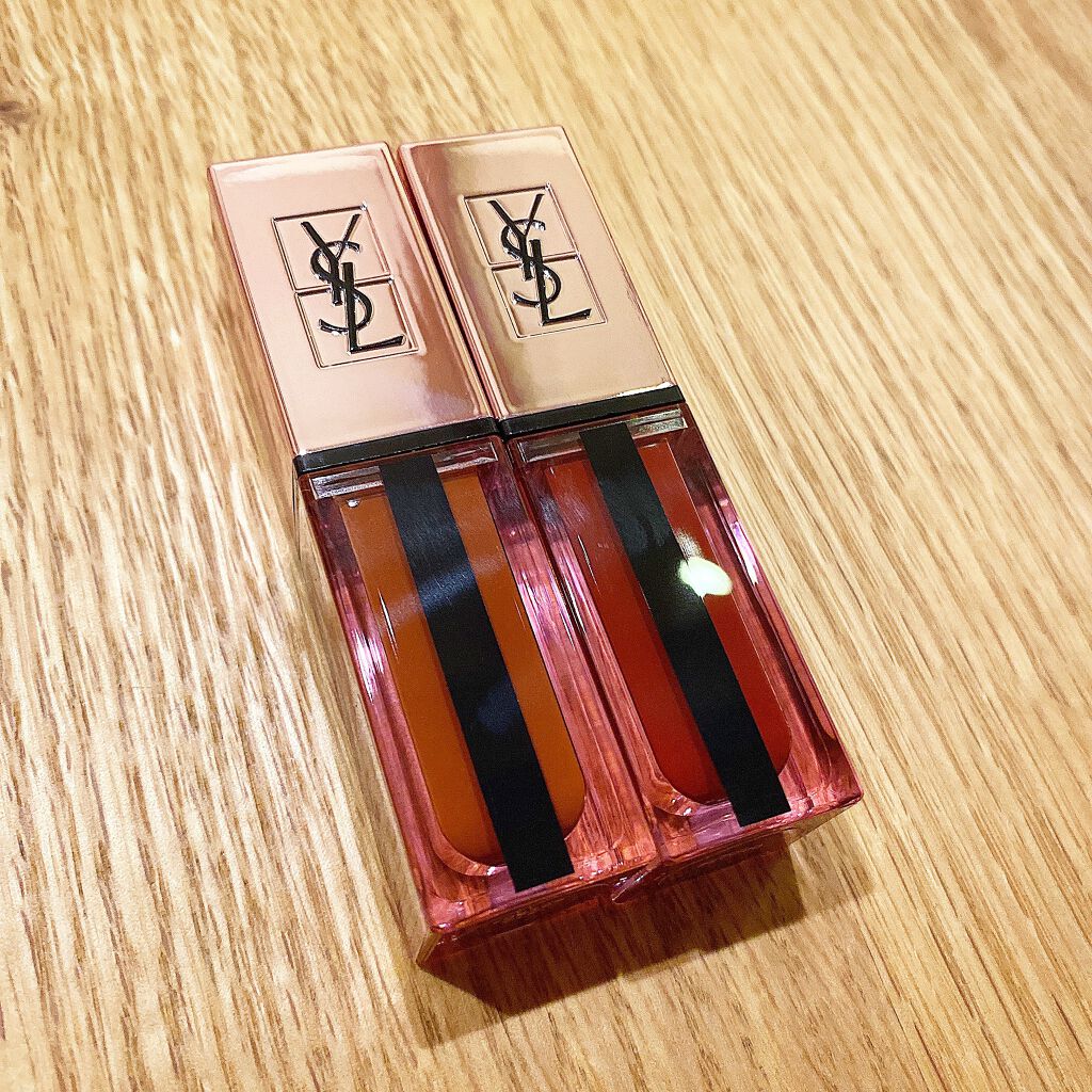 ルージュ ピュールクチュール ヴェルニ ウォーターグロウ/YVES SAINT LAURENT BEAUTE/口紅を使ったクチコミ（2枚目）