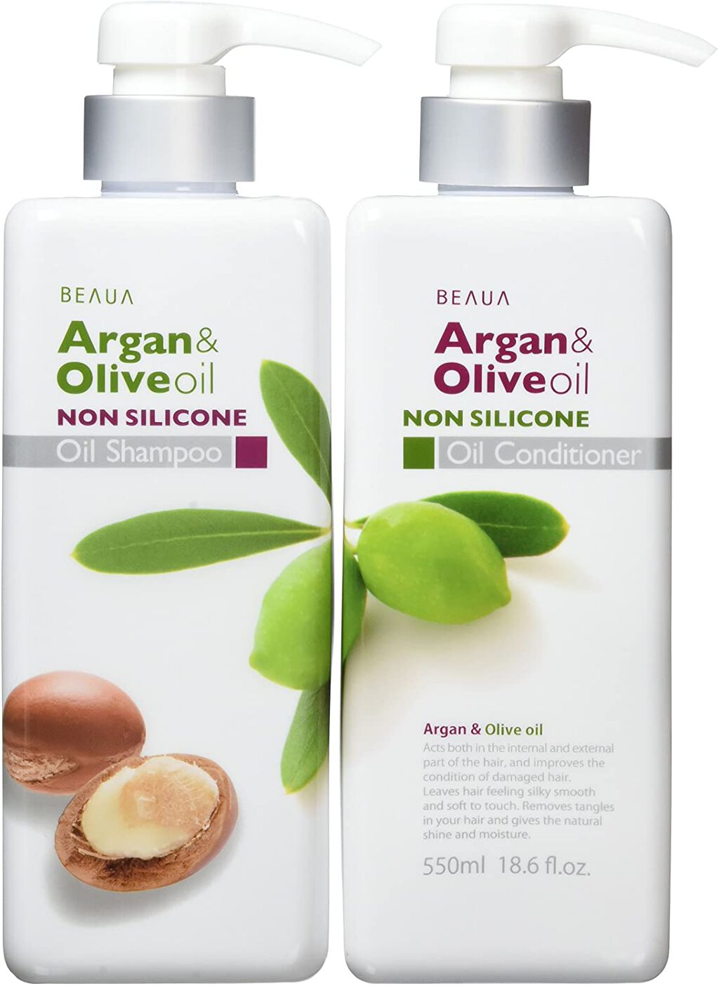 BEAUA（ビューア）  アルガン＆オリーブオイル オイル シャンプー／オイルコンディショナー