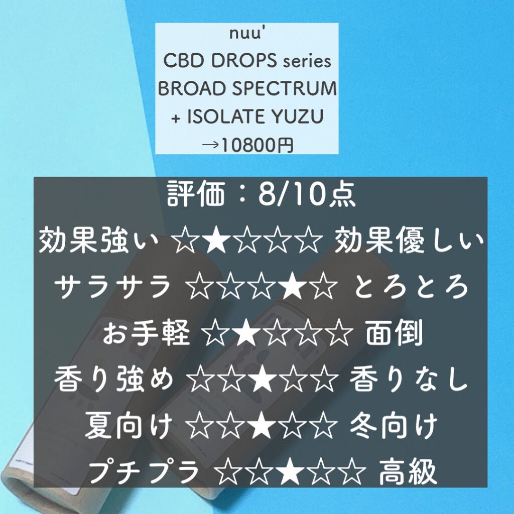 CBD DROPS series/nuu' CBD/ドリンクを使ったクチコミ(5枚目)