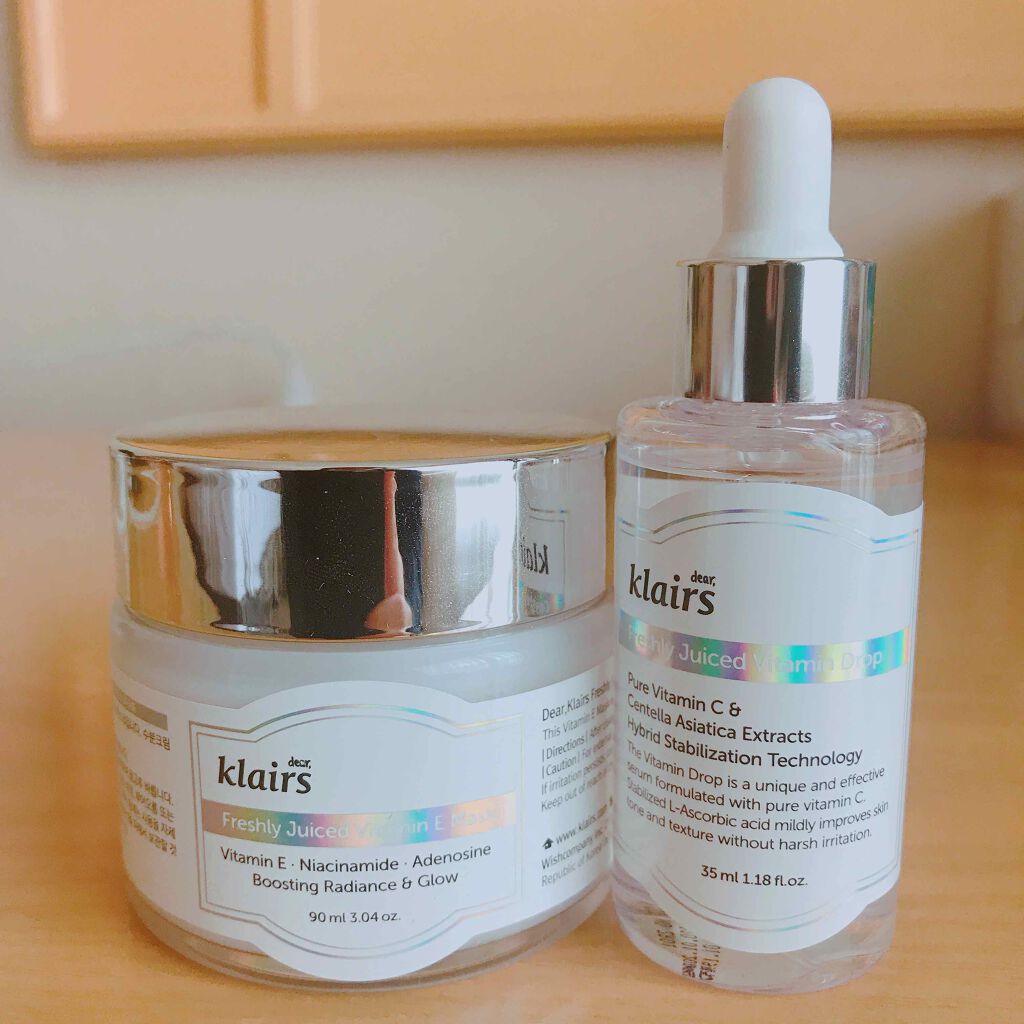 フレッシュリージュースドビタミンEマスク(90g)/Klairs/フェイスクリームを使ったクチコミ(1枚目)