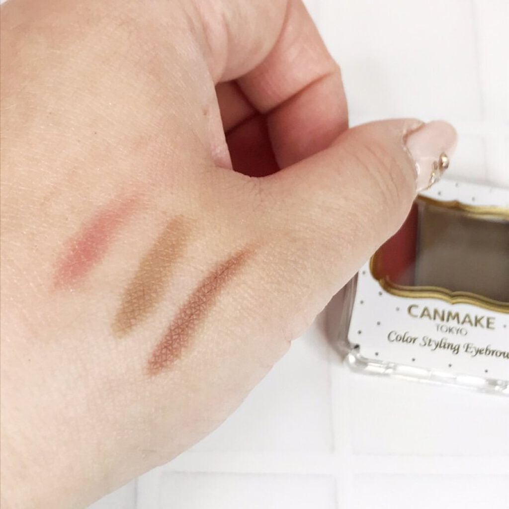カラースタイリングアイブロウ/キャンメイク/パウダーアイブロウを使ったクチコミ(4枚目)