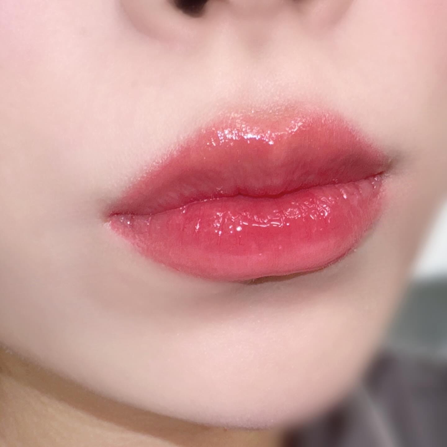 グラスティングカラーグロス/rom&nd/リップグロスを使ったクチコミ（3枚目）