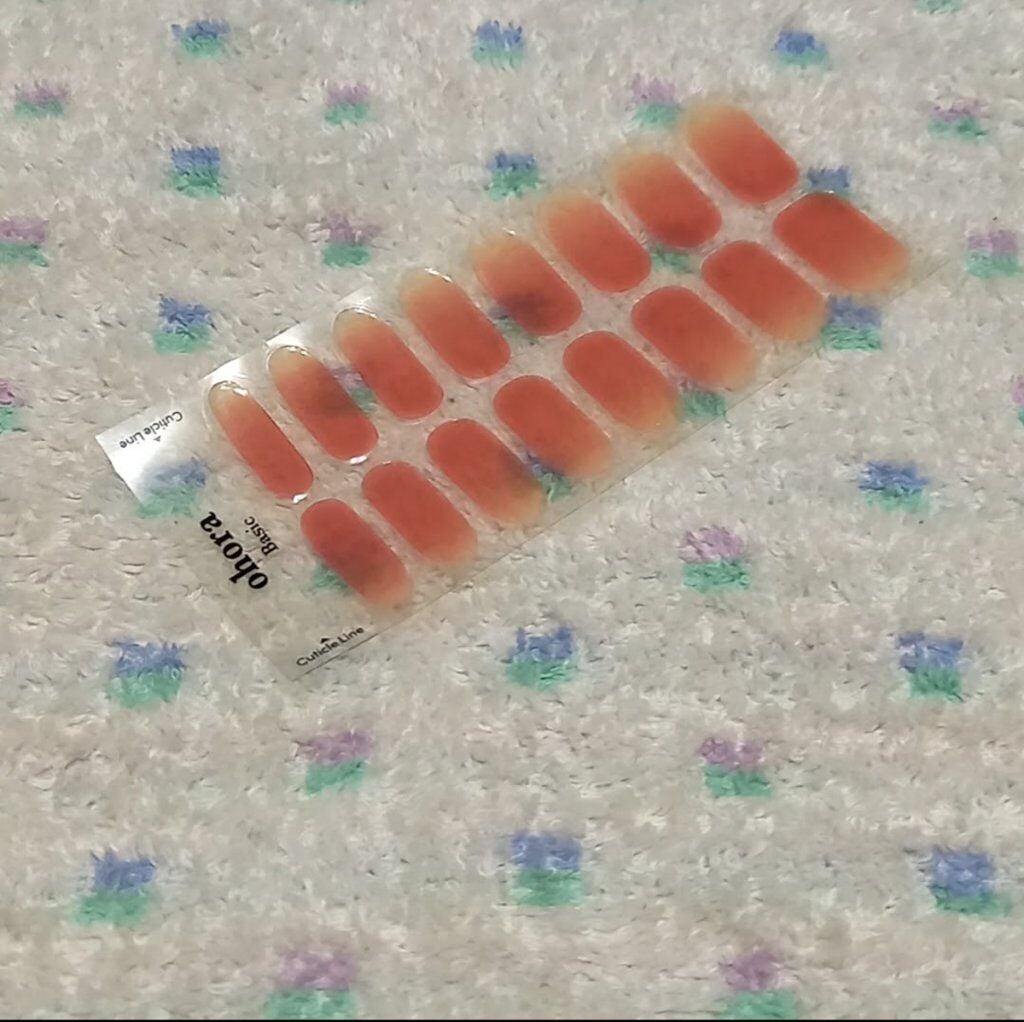 セミキュアジェルネイル(ハンド)/ohora/ネイルシールを使ったクチコミ(2枚目)
