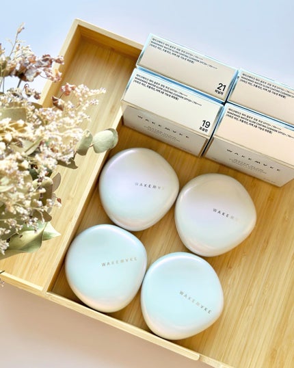 wakemake ウォーターグロウコーティングクッションのクチコミ「クッションファンデ♡
WAKEMAKE
ウォーターグロウコーティングクッション
スポンジと.....」(1枚目)