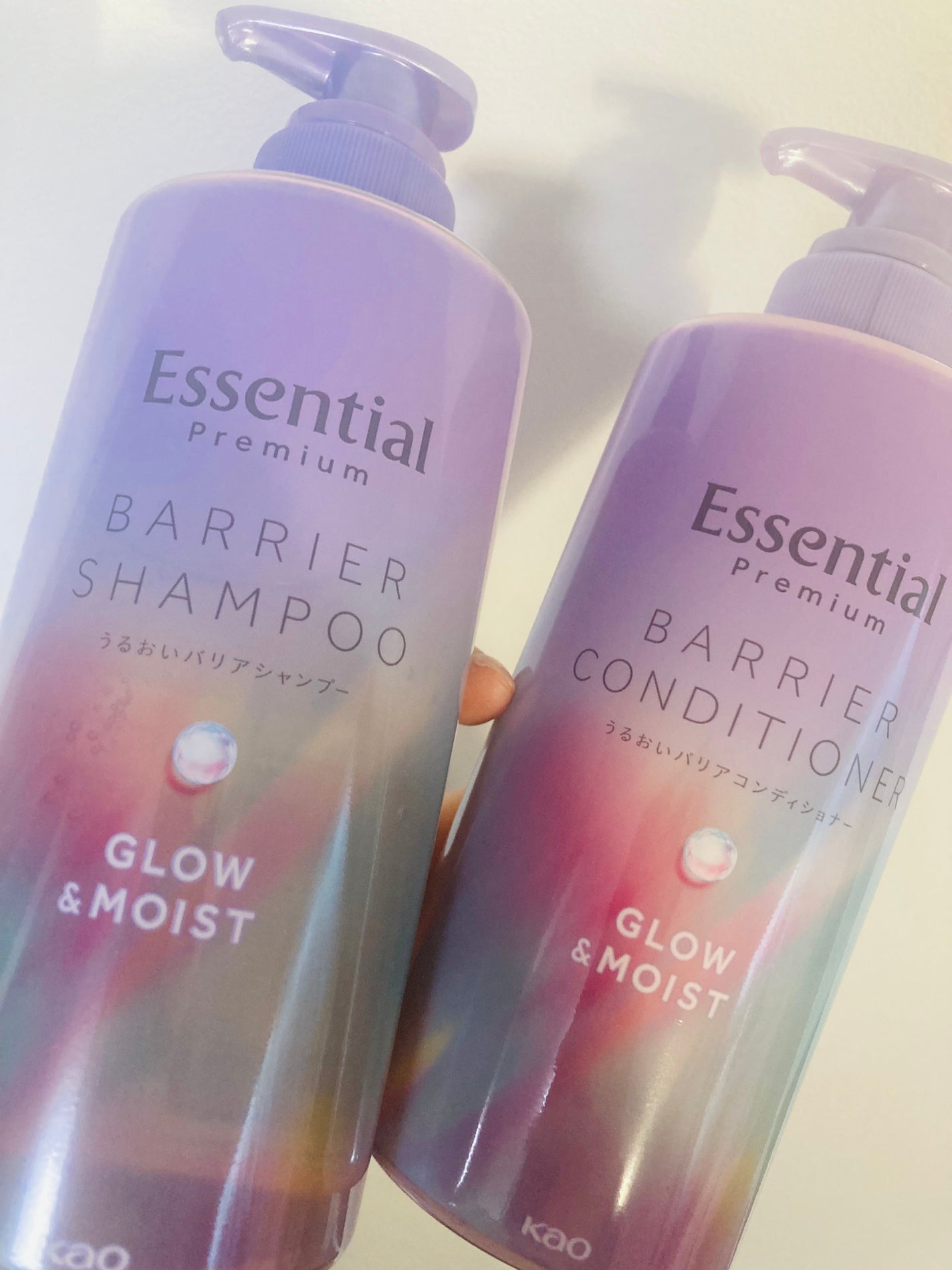 エッセンシャル プレミアム うるおいバリアシャンプー/コンディショナー グロウ&モイスト/エッセンシャル/市販シャンプーを使ったクチコミ(2枚目)