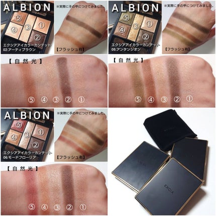 エクシア アイカラー カンテット 02 アーティブラウン/ALBION/アイシャドウパレットの画像