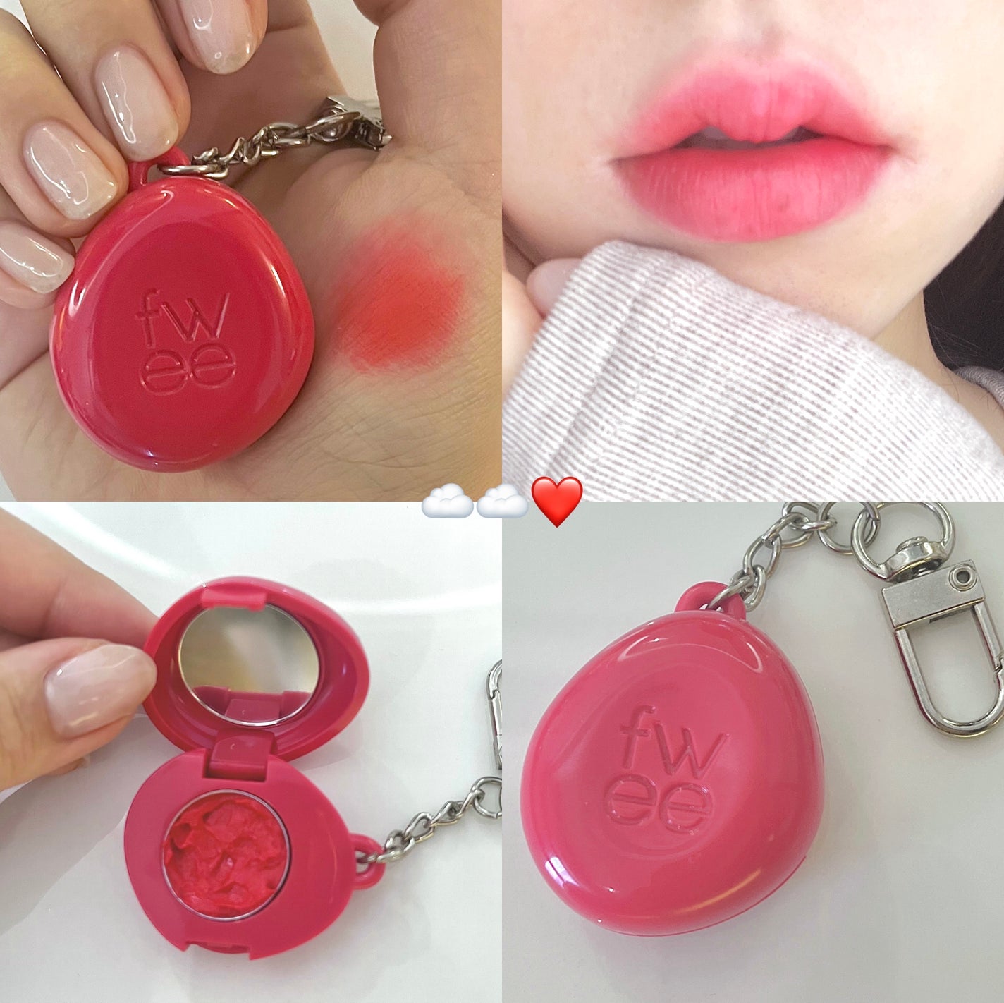 うゆ|清楚×韓国お姉さん on LIPS 「fweeリップアンドチークブラーリープリンポットRD01D-d..」(1枚目)