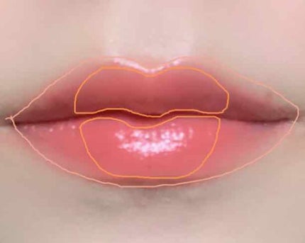 ラスティンググロスリップ/CEZANNE/口紅を使ったクチコミ(4枚目)