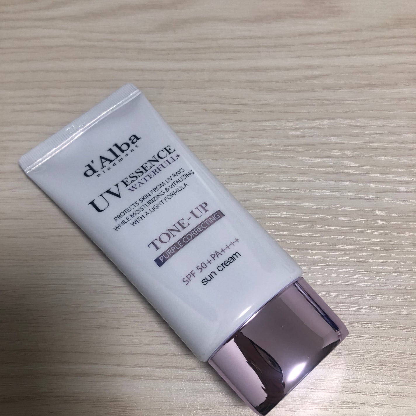 ダルバ ウォータフル トーンアップ サンクリーム(パープル)/ダルバ/日焼け止めクリームを使ったクチコミ(1枚目)