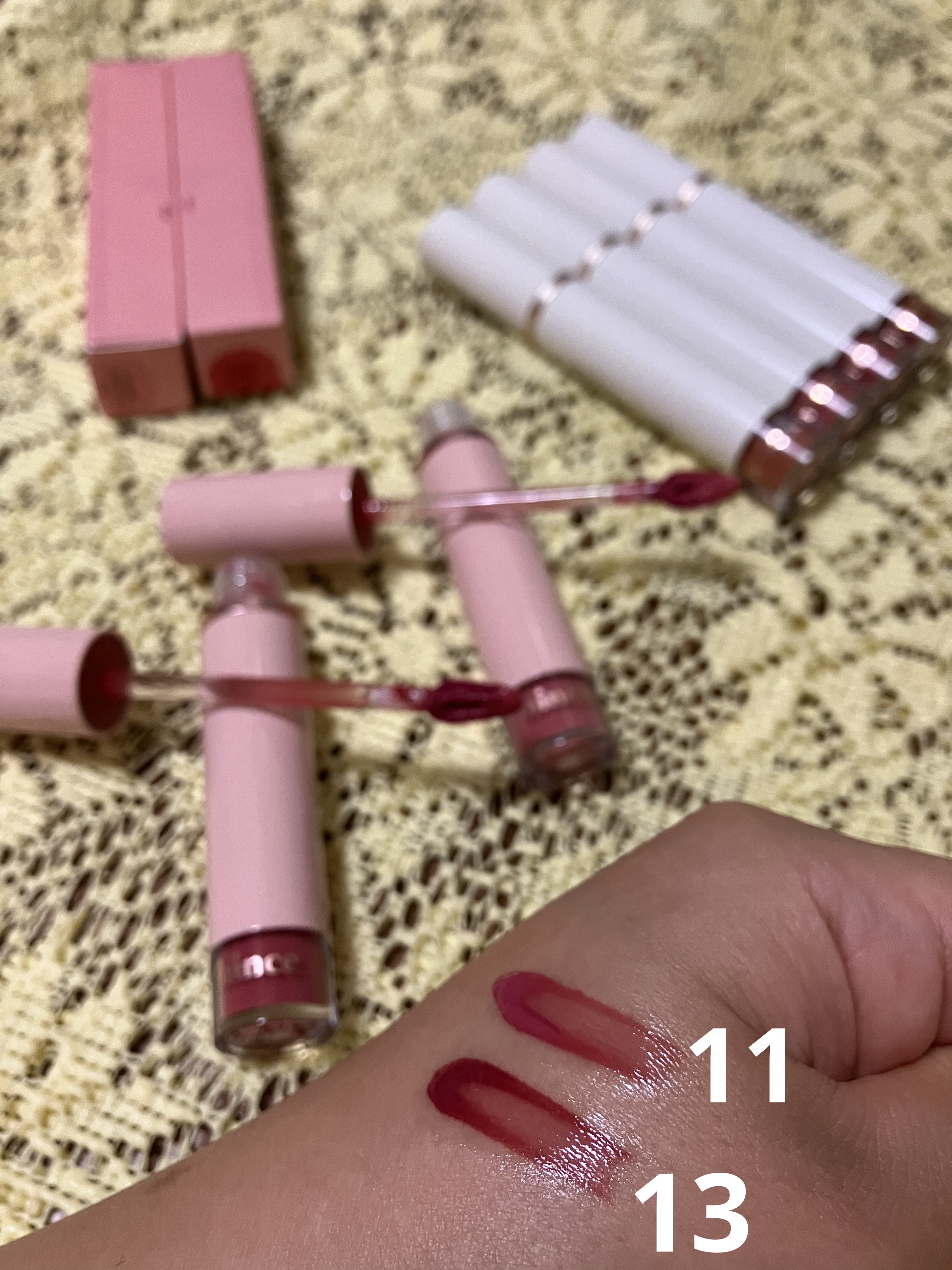 ムードインハンサーウォーターリキッドグロウ/hince/口紅を使ったクチコミ（3枚目）