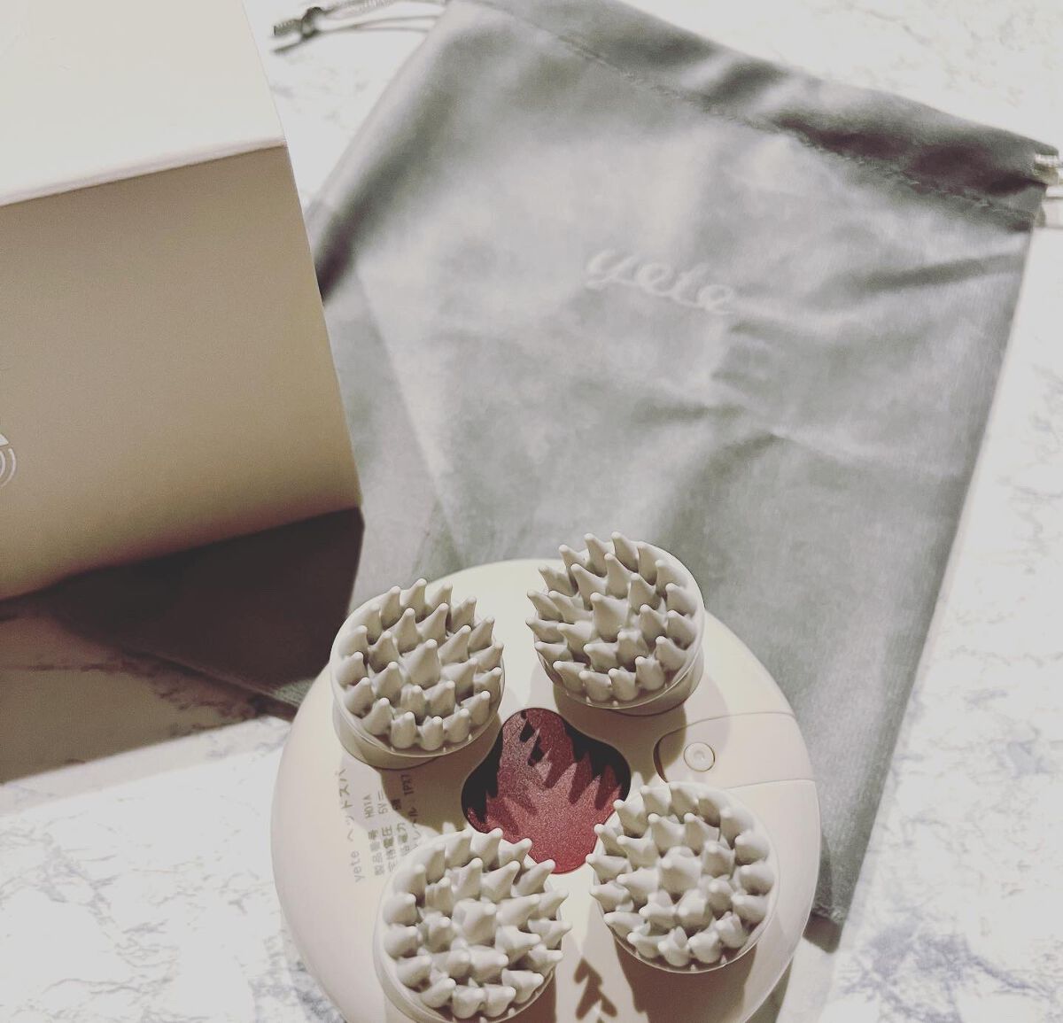 ヘッドスパ 電動頭皮ブラシ/yete/ヘッドマッサージャーを使ったクチコミ（2枚目）