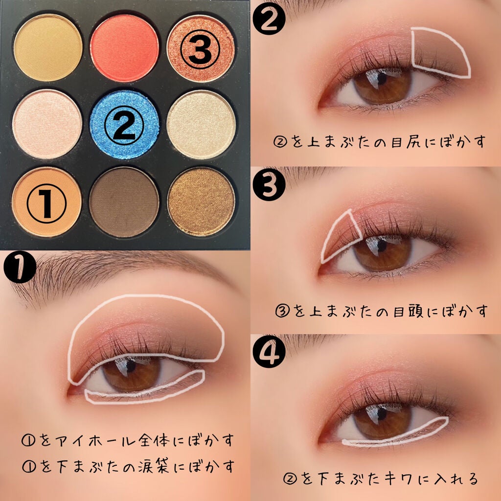 スモール アイシャドウ×9/M・A・C/アイシャドウパレットを使ったクチコミ(2枚目)