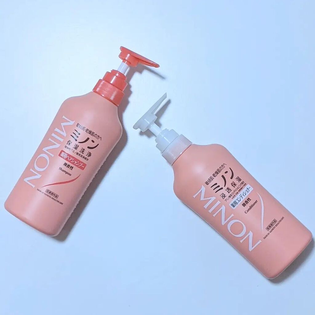 ミノン薬用ヘアシャンプー/薬用コンディショナー/ミノン/市販シャンプーを使ったクチコミ(1枚目)