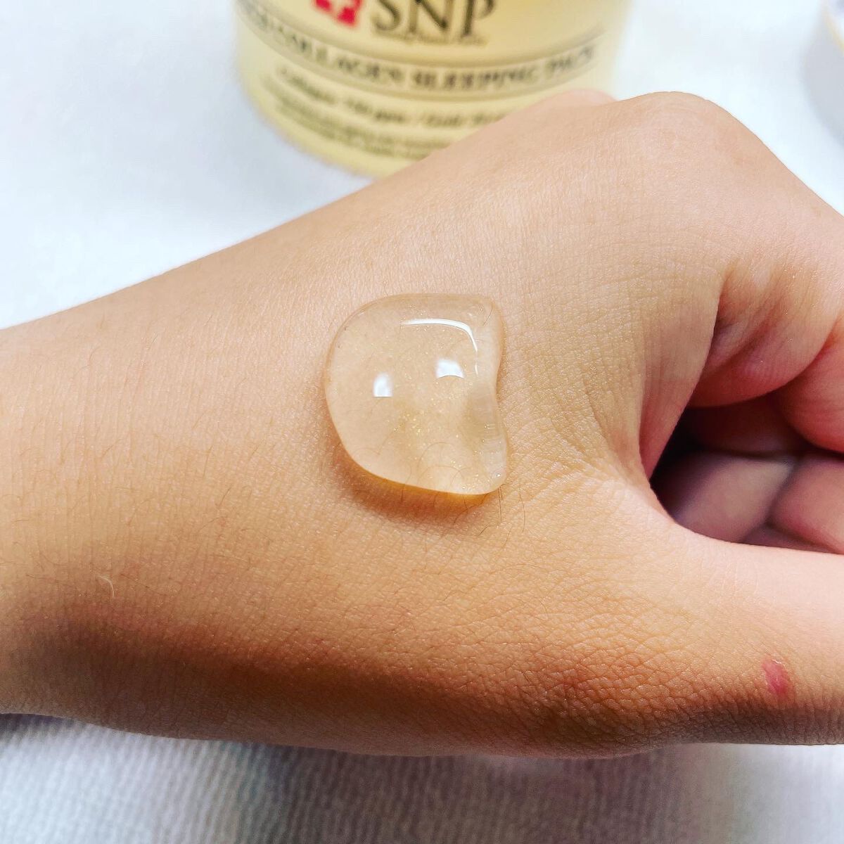 SNP ゴールド コラーゲン スリーピング パック/SNP/シートマスク・パックを使ったクチコミ(5枚目)