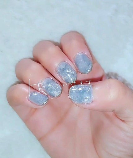 #ネイル,#セルフネイル,#マグネットネイル,#命名青空ネイルのネイルデザイン