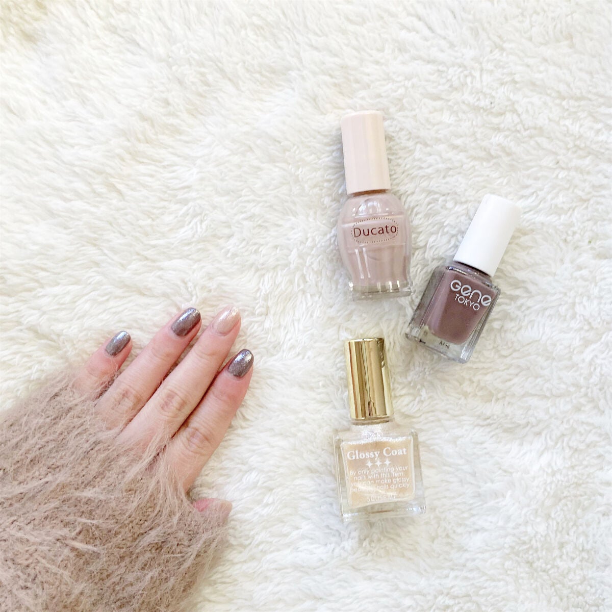 グロッシーコート/スキューズミー/オールインワンネイルを使ったクチコミ(1枚目)