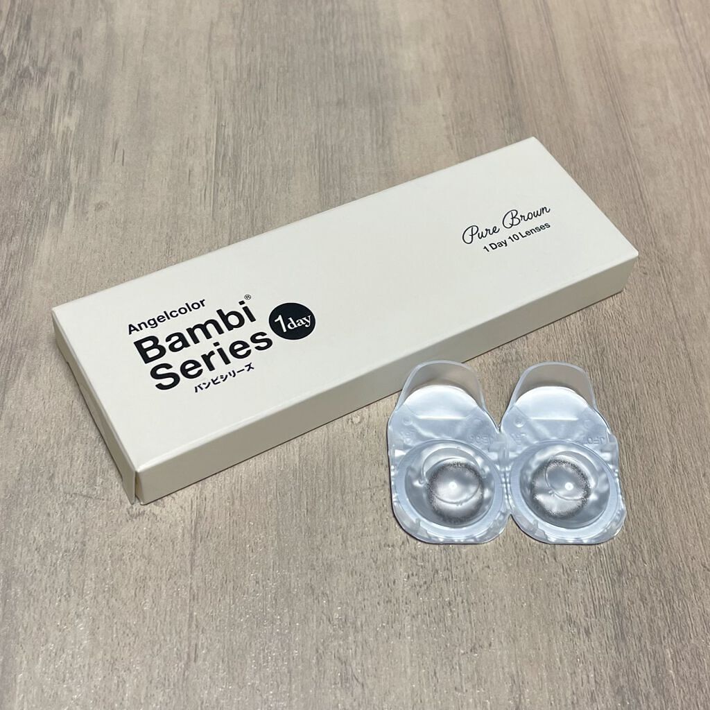 バンビシリーズ ワンデー ナチュラル Pure Brown/AngelColor/ワンデー（１DAY）カラコンを使ったクチコミ（1枚目）