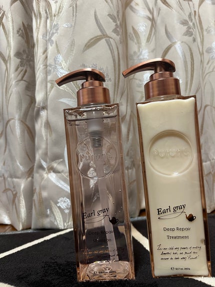 プルント ディープリペアペアセット アールグレイ N/Purunt./市販シャンプーを使ったクチコミ(2枚目)