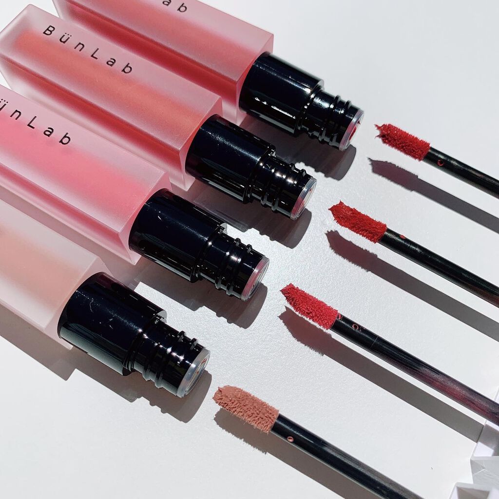 カラーウェイベルベットリップティント/BUNLAB/リップティントを使ったクチコミ（3枚目）