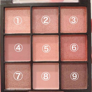 UR GLAM　BLOOMING EYE COLOR PALETTE/U R GLAM/パウダーアイシャドウを使ったクチコミ（2枚目）