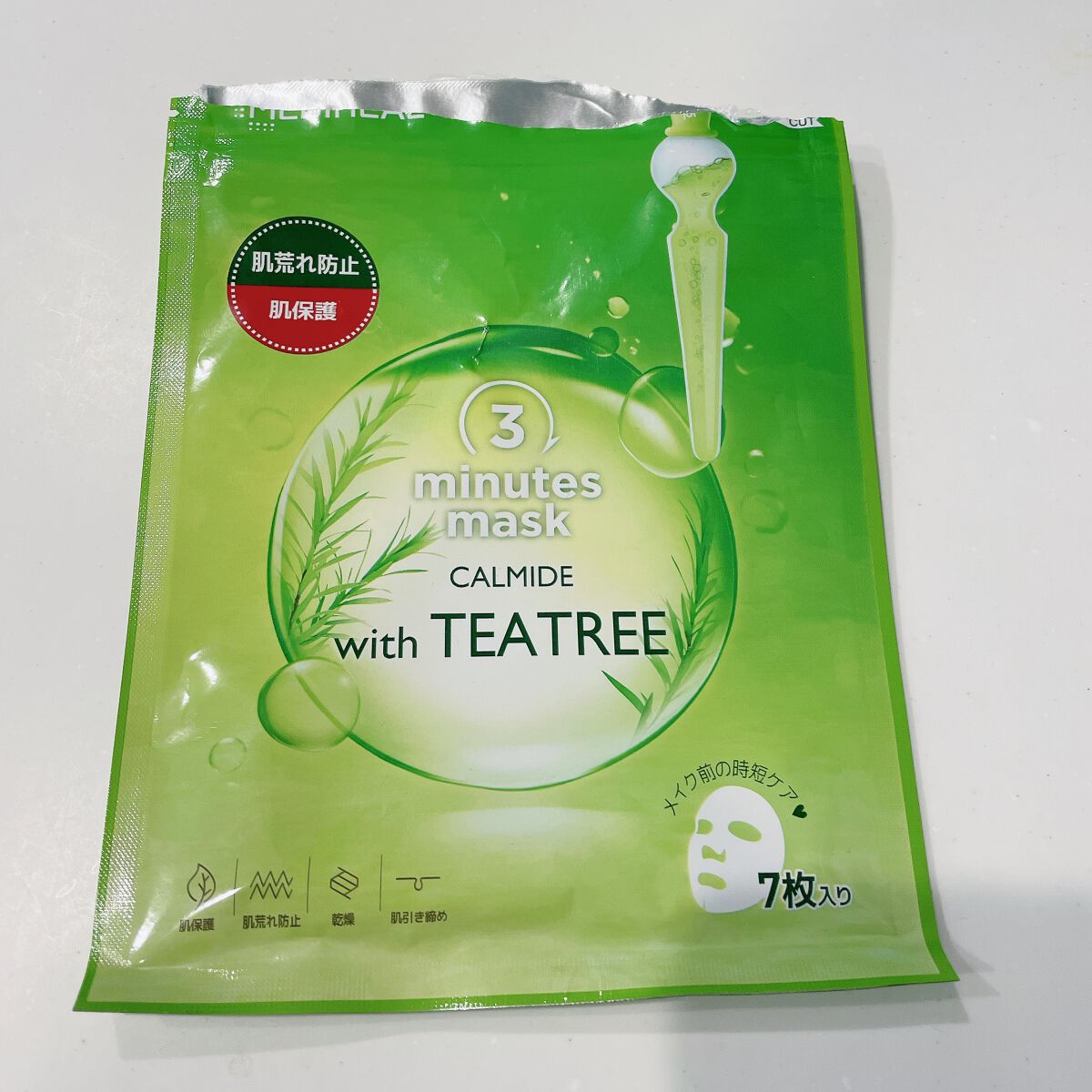 3ミニッツマスク:カーマイド with ティーツリー/MEDIHEAL/シートマスク・パックを使ったクチコミ(1枚目)