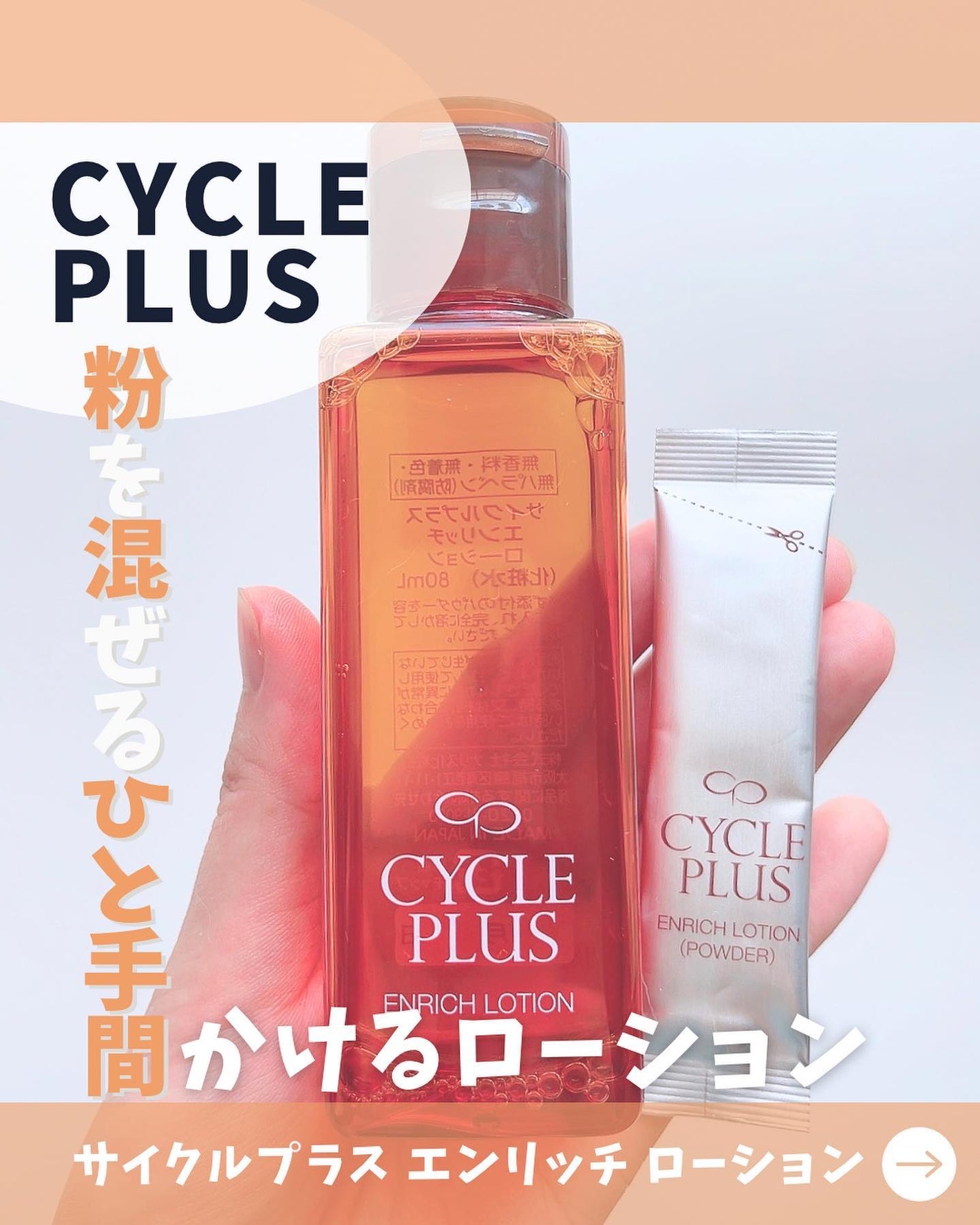 エンリッチ ローション/サイクルプラス/化粧水を使ったクチコミ(1枚目)