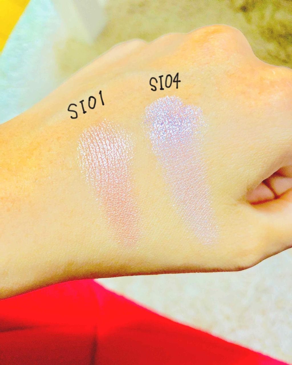 シャイニーシャドウ N/excel/単色アイシャドウを使ったクチコミ（2枚目）