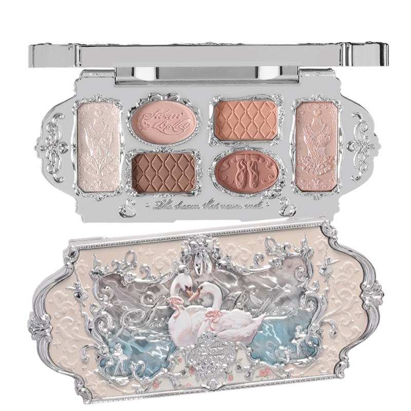 フラワーノーズスワンバレエシリーズ アイシャドウパレット 01 ホワイトスワン