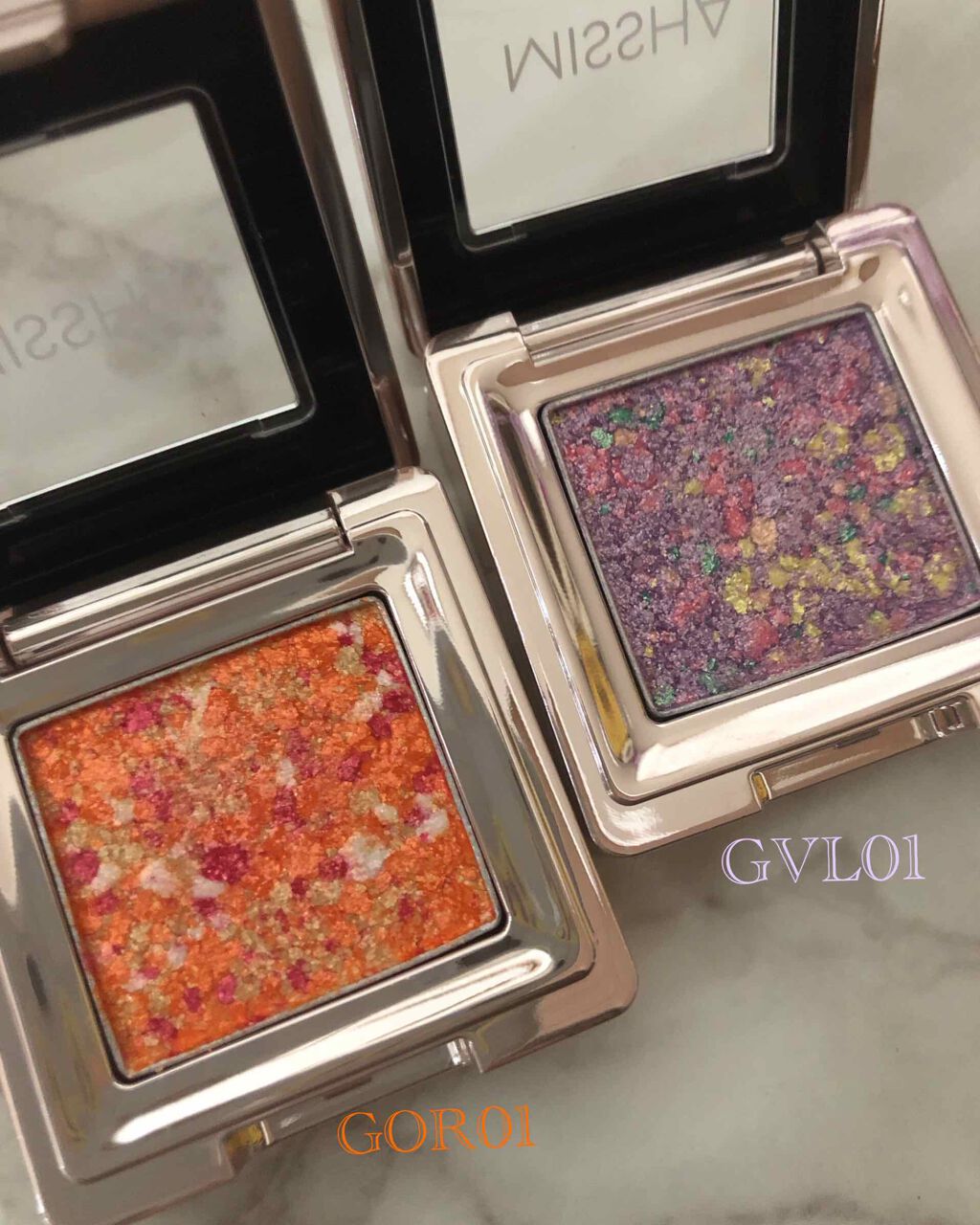 グリッタープリズム シャドウ/MISSHA/グリッターを使ったクチコミ（2枚目）